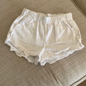 Crewcuts White Shorts with Ruffle Detail - size 10